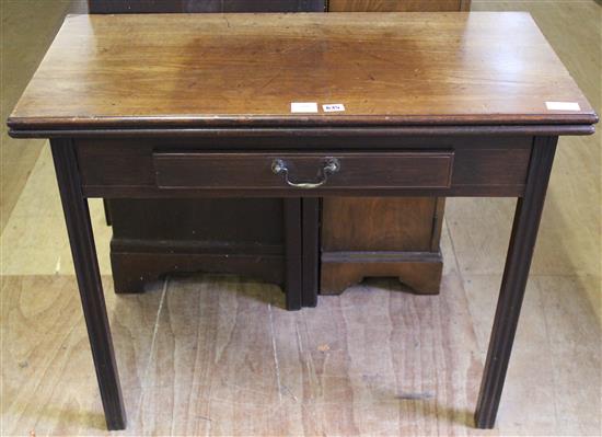 George III mahogany tea table(-)